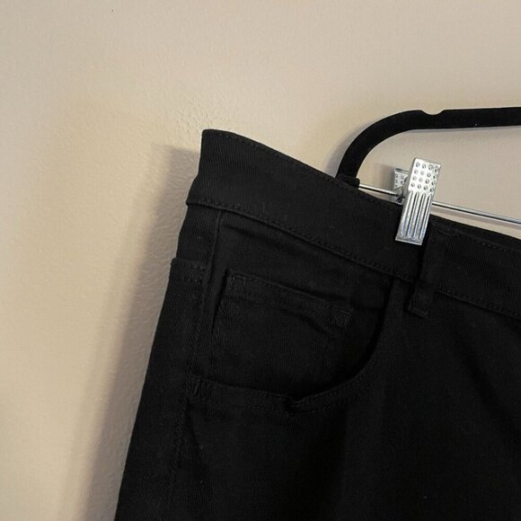 H & M Divided Women Sz XXL Black Denim 5-Pocket Wide Leg Jeans NWT - Picture 4 of 9
